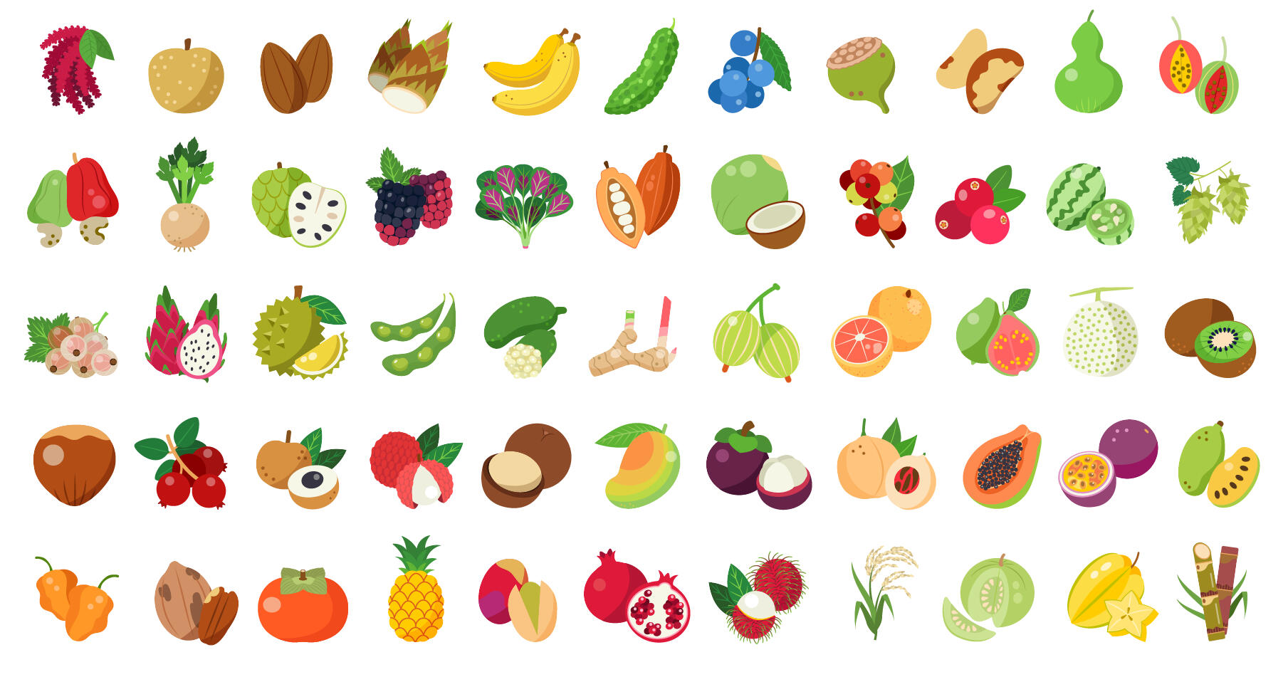Produce Icons for Planter App