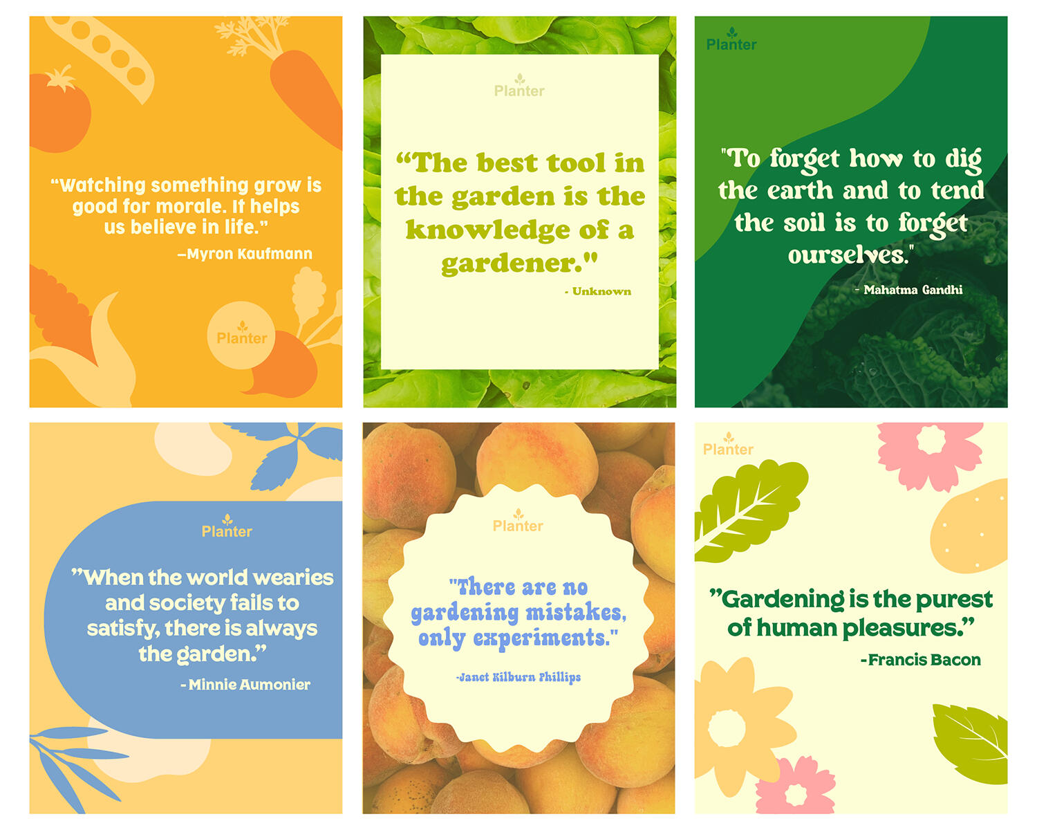 Garden Quotes Social Media Post for Planter